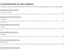 Tablet Screenshot of elpensamientosehacepalabra.blogspot.com