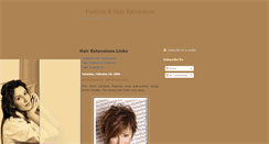 Desktop Screenshot of hairextensions-fashion.blogspot.com