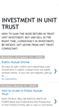Mobile Screenshot of investmentinunittrust.blogspot.com