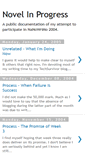 Mobile Screenshot of novelinprogress-kimm.blogspot.com