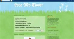 Desktop Screenshot of lovemy-closet.blogspot.com