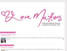 Tablet Screenshot of lovematterscreation.blogspot.com