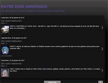 Tablet Screenshot of entredoisuniversos.blogspot.com