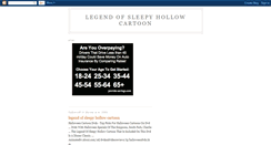 Desktop Screenshot of legendofsleepyhollowcartoon.blogspot.com