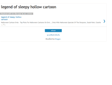 Tablet Screenshot of legendofsleepyhollowcartoon.blogspot.com