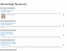 Tablet Screenshot of dermsecrets.blogspot.com