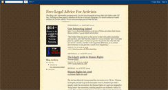 Desktop Screenshot of freeadviceforactivists.blogspot.com