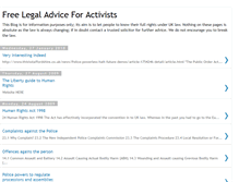 Tablet Screenshot of freeadviceforactivists.blogspot.com