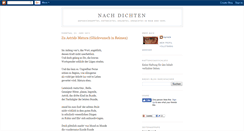 Desktop Screenshot of nach-dichten.blogspot.com