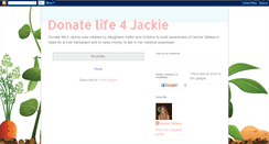 Desktop Screenshot of donatelife4jackie.blogspot.com