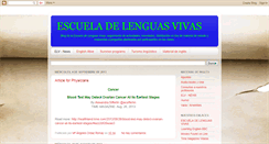 Desktop Screenshot of escueladelenguasvivas.blogspot.com