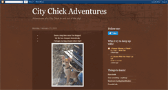 Desktop Screenshot of citychickadventures.blogspot.com