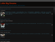 Tablet Screenshot of mylittlebigdreams.blogspot.com