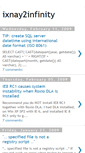 Mobile Screenshot of ixnay2infinity.blogspot.com