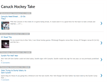 Tablet Screenshot of canuckhockeytake.blogspot.com