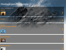 Tablet Screenshot of fisiologiaparafisioterapia.blogspot.com