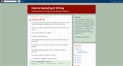 Desktop Screenshot of marketingandwriting.blogspot.com