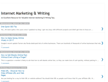 Tablet Screenshot of marketingandwriting.blogspot.com