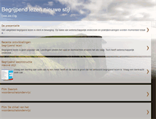 Tablet Screenshot of begrijpendlezen.blogspot.com