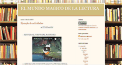 Desktop Screenshot of elmundomagicodelalectura.blogspot.com