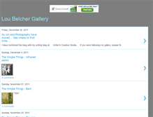 Tablet Screenshot of loubelchergallery.blogspot.com