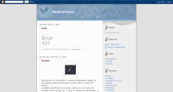 Desktop Screenshot of palabrarismo.blogspot.com