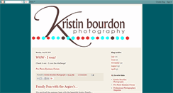 Desktop Screenshot of kristinbourdonphotography.blogspot.com