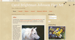 Desktop Screenshot of carolbrightmanjohnsonfineart.blogspot.com