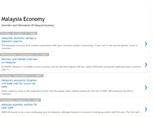 Tablet Screenshot of economyofmalaysia.blogspot.com