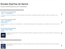 Tablet Screenshot of estudosespiritasdemarica.blogspot.com