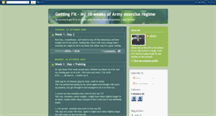 Desktop Screenshot of gettingarmyfit.blogspot.com