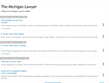 Tablet Screenshot of michiganlawyerblog.blogspot.com