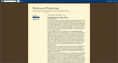 Desktop Screenshot of montessoriponderings.blogspot.com