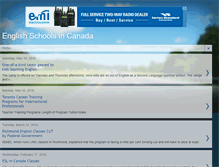 Tablet Screenshot of english-schools-in-canada.blogspot.com