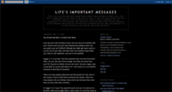 Desktop Screenshot of lifeimportantmessages.blogspot.com