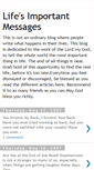 Mobile Screenshot of lifeimportantmessages.blogspot.com