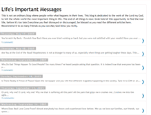 Tablet Screenshot of lifeimportantmessages.blogspot.com
