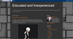 Desktop Screenshot of educatedandinexperienced.blogspot.com