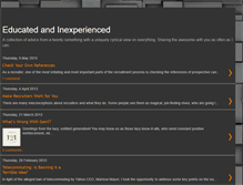 Tablet Screenshot of educatedandinexperienced.blogspot.com