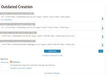 Tablet Screenshot of outdated-creation.blogspot.com