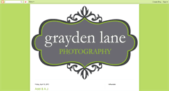 Desktop Screenshot of graydenlanephotography.blogspot.com