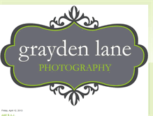 Tablet Screenshot of graydenlanephotography.blogspot.com