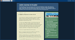 Desktop Screenshot of journeytoecuador.blogspot.com