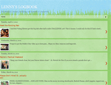 Tablet Screenshot of lennyslogbook.blogspot.com