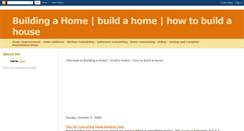 Desktop Screenshot of building-a-home-info.blogspot.com