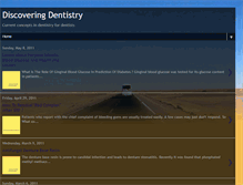 Tablet Screenshot of discoveringdentistry.blogspot.com