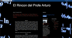 Desktop Screenshot of elrincondelprofearturo.blogspot.com