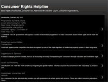Tablet Screenshot of consumerrightshelpline.blogspot.com