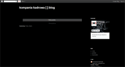 Desktop Screenshot of kompaniakadrowa.blogspot.com