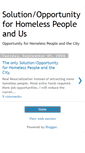 Mobile Screenshot of homelesspeopleshelters.blogspot.com